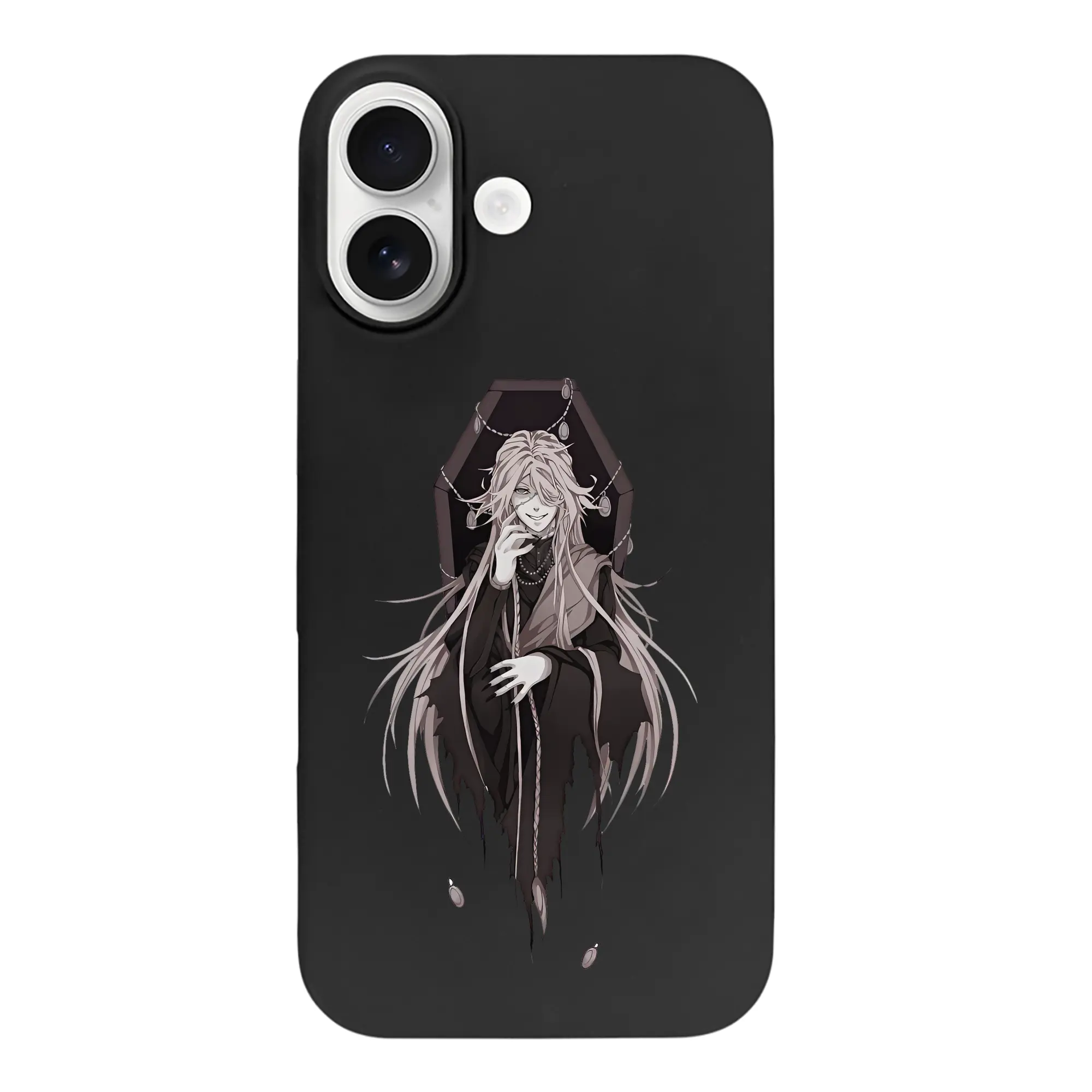 黒執事 グッズ,葬儀屋 - iPhone 17 シリーズ シリコンケース 薄型 耐衝撃 指紋防止 ソフトタッチカバー 精密フィット 傷防止 保護ケース iPhone 17/17 Air/17 Pro/17 Pro Max 対応